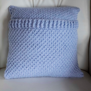 Fata de perna tricotata cu doua fete de 40x40cm - casă & stil de viață - textile de casă - perne - Artynos.ro