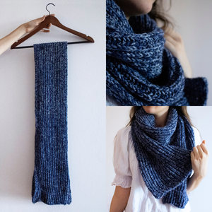 Fular unisex lung tricotat din fir acrilic multicolor - îmbrăcăminte și modă - eșarfe, pălării, fularuri - eșarfe - Artynos.ro