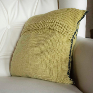 Fata de perna tricotata cu doua fete de 40x40cm la comanda din culori la alegere. - casă & stil de viață - textile de casă - perne - Artynos.ro
