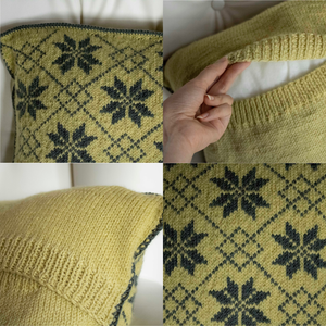 Fata de perna tricotata cu doua fete de 40x40cm la comanda din culori la alegere. - casă & stil de viață - textile de casă - perne - Artynos.ro