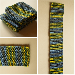 Fular unisex pentru copii tricotat manual din fir acrilic - îmbrăcăminte și modă - eșarfe, pălării, fularuri - eșarfe - Artynos.ro