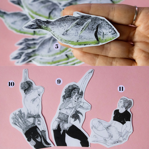 Stickere cu modele diverse realizate din ilustratii traditionale in penita - casă & stil de viață - papetărie de hârtie - pachet stickere - Artynos.ro