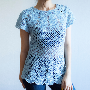 M - Bluza crosetata din fir de bumbac - Artynos.ro