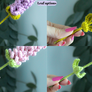 5 variante - Lavanda crosetata. Floare decorativa realizata manual. - casă & stil de viață - accesorii pentru decorat casa - decorațiuni de masă și decorațiuni pentru rafturi  - florării și grădini de sticle - Artynos.ro