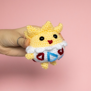 Jucarie Togepi mica - Pokemon crosetat  - jucării și echipamente pentru copii - plușuri - figurine de pluș - Artynos.ro