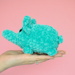 Jucarie din fir plusat - Elefant crosetat - jucării și echipamente pentru copii - plușuri - figurine de pluș - Artynos.ro