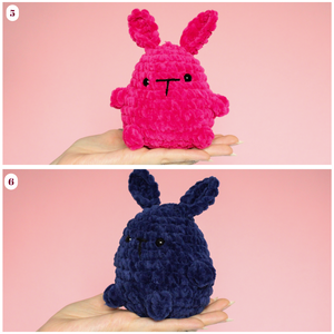 Jucarie din fir plusat - Iepure mic crosetat - jucării și echipamente pentru copii - plușuri - figurine de pluș - Artynos.ro