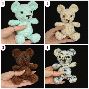 Jucarie customizabila - Urs crosetat  - jucării și echipamente pentru copii - plușuri - figurine de pluș - Artynos.ro