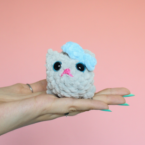 Jucarie din fir plusat - Hamster cu fundita - jucării și echipamente pentru copii - plușuri - figurine de pluș - Artynos.ro