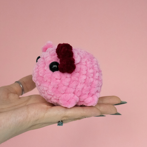 Jucarie din fir plusat - Hamster roz, Jucării și echipamente pentru copii, Plușuri, Figurine de pluș, Împletitură, ARTYNOS
