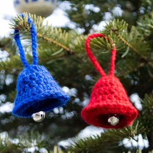 Decoratiune Craciun crosetata - Clopotei, Accesorii de Crăciun, Decorațiuni de Crăciun de casă, Decorațiuni pentru pomul de Crăciun, Împletitură, ARTYNOS