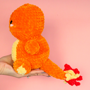 Jucarie Charmander mare - Pokemon crosetat  - jucării și echipamente pentru copii - plușuri - figurine de pluș - Artynos.ro