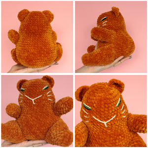 Jucarie din fir plusat - Capibara mare - jucării și echipamente pentru copii - plușuri - figurine de pluș - Artynos.ro