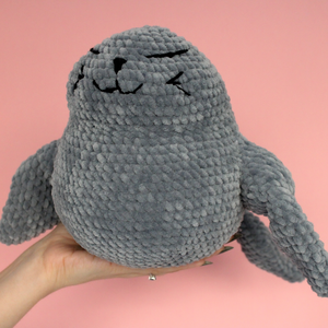 Jucarie din fir plusat - Foca mare - jucării și echipamente pentru copii - plușuri - figurine de pluș - Artynos.ro