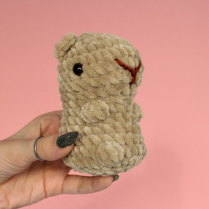 Jucarie din fir plusat - Capibara mica - jucării și echipamente pentru copii - plușuri - figurine de pluș - Artynos.ro