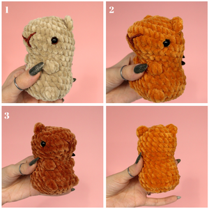 Jucarie din fir plusat - Capibara mica - jucării și echipamente pentru copii - plușuri - figurine de pluș - Artynos.ro