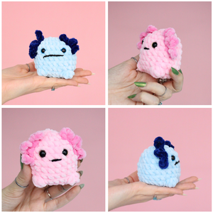Jucarie din fir plusat - Axolotl mic - Artynos.ro
