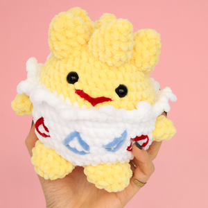 Jucarie Togepi mare - Pokemon crosetat , Jucarii si echipamente pentru copii, Plusuri, Figurine de plus, Impletitura, ARTYNOS