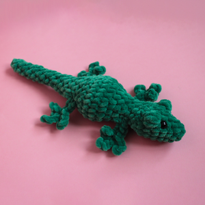 Jucarie din fir plusat - Gecko crosetat  - Artynos.ro