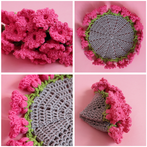 Coaster crosetat buchet realizat din bumbac - casă & stil de viață - accesorii pentru echipamente de bucătărie - accesorii de servire - suporturi pahare - Artynos.ro