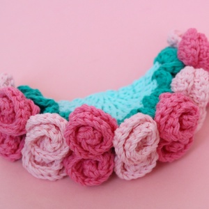 Coastere crosetat buchet realizat din bumbac - casă & stil de viață - accesorii pentru echipamente de bucătărie - accesorii de servire - suporturi pahare - Artynos.ro
