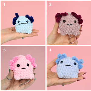 Jucarie din fir plusat - Axolotl mic - jucării și echipamente pentru copii - plușuri - figurine de pluș - Artynos.ro