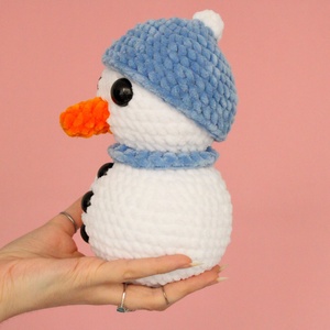 Jucarie din fir plusat - Om de zapada mare - jucării și echipamente pentru copii - plușuri - figurine de pluș - Artynos.ro