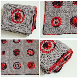 84x105cm - Patura  crosetata din fir acrilic hipoalergenic si anti-scamosare - jucării și echipamente pentru copii - saci și seturi pentru copii - cearșaf, pătură, saltea copii - Artynos.ro