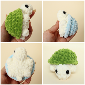 Jucarie din fir plusat - Testoasa mica crosetata - jucării și echipamente pentru copii - plușuri - figurine de pluș - Artynos.ro