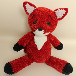 Jucarie din fir plusat - Vulpe crosetata - Artynos.ro