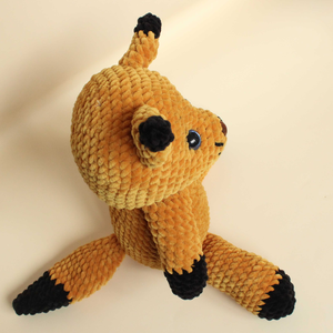 Jucarie din fir plusat - Vulpe crosetata - jucării și echipamente pentru copii - plușuri - figurine de pluș - Artynos.ro