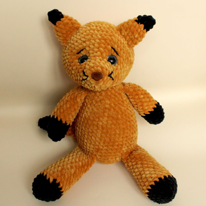 Jucarie din fir plusat - Vulpe crosetata - Artynos.ro