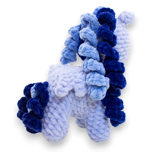 Jucarie din fir plusat - Pegasus mediu crosetat - jucării și echipamente pentru copii - plușuri - figurine de pluș - Artynos.ro