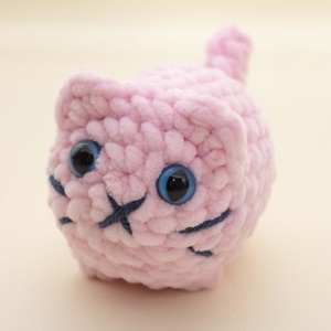 Jucarie din fir plusat - Pisica mica crosetata , Jucarii si echipamente pentru copii, Plusuri, Figurine de plus, Impletitura, ARTYNOS