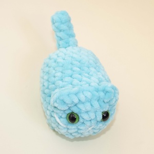 Jucarie din fir plusat - Pisica mica crosetata , Jucarii si echipamente pentru copii, Plusuri, Figurine de plus, Impletitura, ARTYNOS