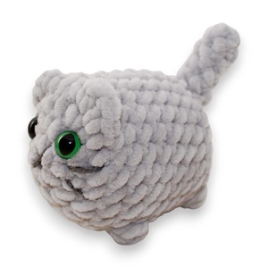 Jucarie din fir plusat - Pisica mica crosetata , Jucarii si echipamente pentru copii, Plusuri, Figurine de plus, Impletitura, ARTYNOS