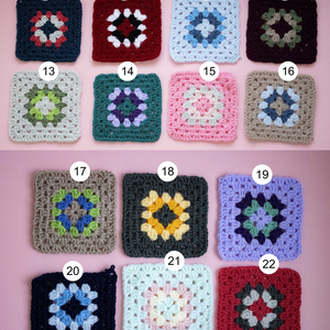 S/M/L/XL - Vesta crosetata din fir acrilic certificat oeko tex din granny squares - îmbrăcăminte și modă - haine damă - tricou și top de damă - Artynos.ro