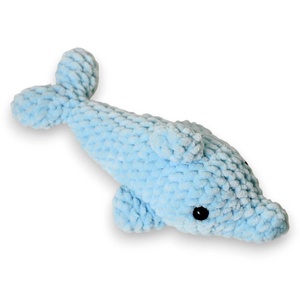 Jucarie din fir plusat - Delfin crosetat - Artynos.ro