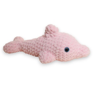 Jucarie din fir plusat - Delfin crosetat - Artynos.ro