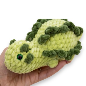 Jucarie din fir plusat - Dinozaur crosetat - jucării și echipamente pentru copii - plușuri - figurine de pluș - Artynos.ro