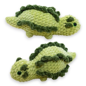 Jucarie din fir plusat - Dinozaur crosetat - jucării și echipamente pentru copii - plușuri - figurine de pluș - Artynos.ro