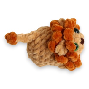 Jucarie din fir plusat - Leu mini crosetat - jucării și echipamente pentru copii - plușuri - figurine de pluș - Artynos.ro