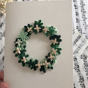 Felicitare Coroniță Florală - casă & stil de viață - papetărie de hârtie - invitații, felicitări - Artynos.ro