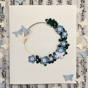 Felicitare Quilling Coroniță Florală - casă & stil de viață - papetărie de hârtie - invitații, felicitări - Artynos.ro