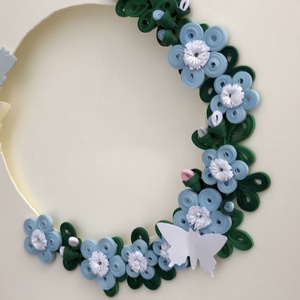 Felicitare Quilling Coroniță Florală - casă & stil de viață - papetărie de hârtie - invitații, felicitări - Artynos.ro