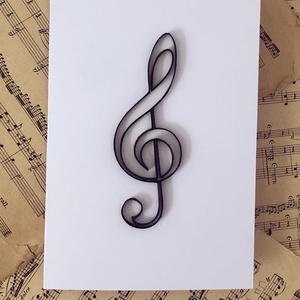 Felicitare Quilling Cheia Sol - casă & stil de viață - papetărie de hârtie - invitații, felicitări - Artynos.ro