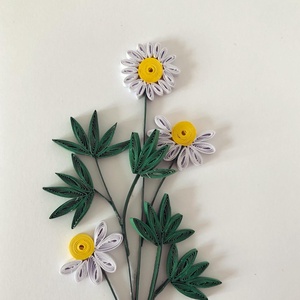 Felicitare Quilling Margaretă - casă & stil de viață - papetărie de hârtie - invitații, felicitări - Artynos.ro