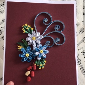 Felicitare Quilling Simfonie - casă & stil de viață - papetărie de hârtie - invitații, felicitări - Artynos.ro