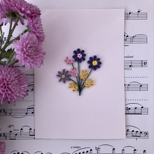 Felicitare Quilling Note Florale, Casa & Stil de viata, Papetarie de hartie, Invitatii, felicitari, Arta de hartie, Fotografie, grafica, desen, ilustratie, ARTYNOS