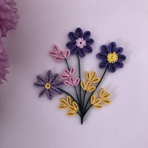 Felicitare Quilling Note Florale - casă & stil de viață - papetărie de hârtie - invitații, felicitări - Artynos.ro